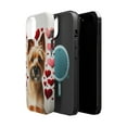 thumbnail image 2 of DistinctInk Tough Case for Apple iPhone 14 PLUS (6.7" Screen), Compatible with MagSafe Charging - Valentine's Day Norwich Terrier, 2 of 6