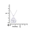 thumbnail image 5 of 1/33 Cttw Natural Diamond 14k Gold Plated Sterling Silver Necklace Dancing Diamond - 18 Inch Rope Chain, 5 of 6