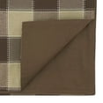 thumbnail image 3 of Fennco Styles Stitched Plaid Table Runner 16" W X 72" L - Mocha Woven Table Cover for Home, Dining Table, Banquets, Thanksgiving, Christmas, Holidays and Special Occasion, 3 of 3