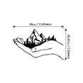 thumbnail image 3 of Hangs - In Hand Metal Wall Art for Fireplace and Room Decoration Natural Metal for Home, 3 of 9