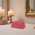 thumbnail image 4 of OULII Cartes d'Invitation de Mariage Florales Roses Rouges Romantiques pour Baby Shower, 50 Pcs Design 3D en Papier Premium, 4 of 6