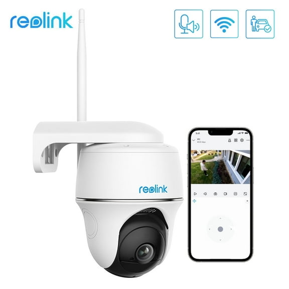 Reolink Argus 5MP Wi-Fi Wireless Solar Battery PT Camera Color Night Vision Outdoor Security Camera