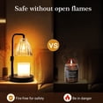 thumbnail image 4 of GUPUP Candle Warmer Lamp with Timer, Dimmable Adjustable Height Candle Lamp for Bedroom Home Decor with 2*50W Bulbs, 4 of 7