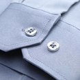 thumbnail image 5 of Hommes Manches Longues Casual Slim Fit Chemises Solide Bouton vers le Bas Robe Chemise Tourner vers le Bas Col Chemises, 5 of 5