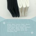 thumbnail image 5 of Women Thin Socks Bamboo Ankle Silky Quarter Anti Odor Casual Summer Socks 6 Pairs (Black/White, US Size 3-7), 5 of 6