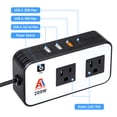 thumbnail image 3 of AA Products Power Inverter 12V DC to 110V AC 200W Car Charger Adapter Various Charging Protocols Fits AA Products Power Tool Organizer, 3 of 6
