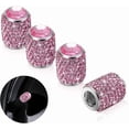 thumbnail image 1 of Bling Tire Stem Valve Caps, Crystal Tire Caps Shinny Rhinestone Universal Car Dustproof Tire Valve Caps for Car SUV Motorcycle Bicycle Truck (Pink), 1 of 4