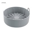 thumbnail image 1 of Air Fryer Pot Silicona Air Fryer Basket Sartén antiadherente resistente al calor, Grande, 19cm, Gris Sweethay HA002998-02, 1 of 7