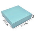thumbnail image 3 of TheDisplayGuys 100-Pack #33 Cotton Filled Cardboard Paper Jewelry Box Gift Case - Pearl Teal (3 1/2" x 3 1/2" x 1"), 3 of 7