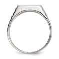 thumbnail image 2 of 925 Sterling Silver 6x11mm Signet Ring Man   For Dad Mens  For Him, 2 of 7