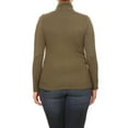 thumbnail image 5 of Women's Plus Size Long Sleeve Turtleneck Sweater Tops(Pack of 2), 5 of 5