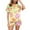 Yellow, variant on GHSOHS Sleepwear Pajamas for Women Set Loungewear Sets Woman 2 Piece Sets Pajamas Floral Graphic Print Short Sleeve Button Shirt and Shorts Pajama Set Sleepwear Pj Sets Outfits Lounge Sets Pj Sets