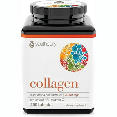 Youtheory Collagen Advanced 6,000 mg Tablets, 290 Ct