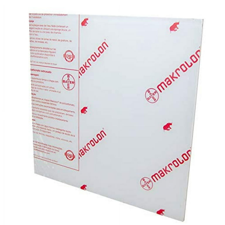 Lexan Sheet - Polycarbonate - .118 - 1/8 Thick, Clear, 24 x 48 Nominal
