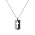 thumbnail image 2 of Murtoo Men’s Stainless Steel Hollow Cross Pendant Necklace – Stylish Jewelry Gift for Men & Women, 20"+2" Adjustable Curb Chain, 2 of 10