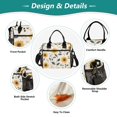 thumbnail image 3 of FORMRS Insulated Lunch Bag Unisex Large Capacity with Shoulder Strap, Sunflower Pattern, 3 of 6