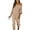 Khaki, variant on PRETTYGARDEN Women's 2 Piece Ribbed Tracksuit Outfits Off Shoulder Long Sleeve Pullover Lounge Pants with Pockets