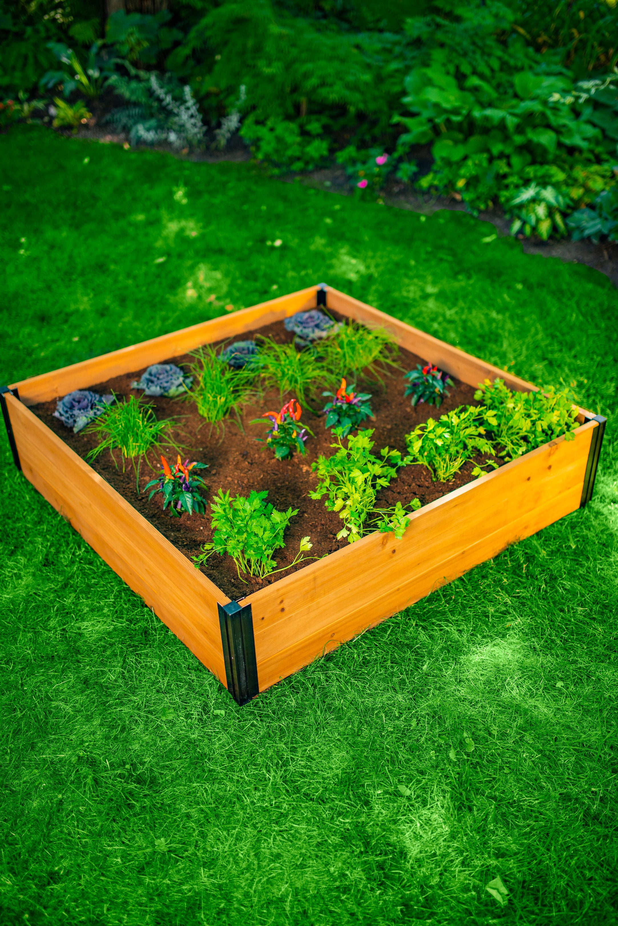 suncast pt4500 cedar potting bench on Vita Mezza 4 X4 X11 Cedar Garden Bed Golden Brown Vt17703 Walmart Com Walmart Com