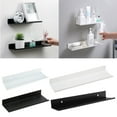 thumbnail image 2 of SDFGTstore Floating Wall Shelf for Kitchen Bathroom Storage Rack Aluminum Alloy Shower Corner Shelves Organizers Cabinet Home Decors, 2 of 18