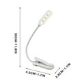thumbnail image 4 of Rechargeable LED Reading Light with Clamp, Flexible Gooseneck, USB Powered, Eye Protection, No Flicker, Adjustable Brightness, Bedside, Book Light, Reading Lamp, Portable LED Lamp, 4 of 4