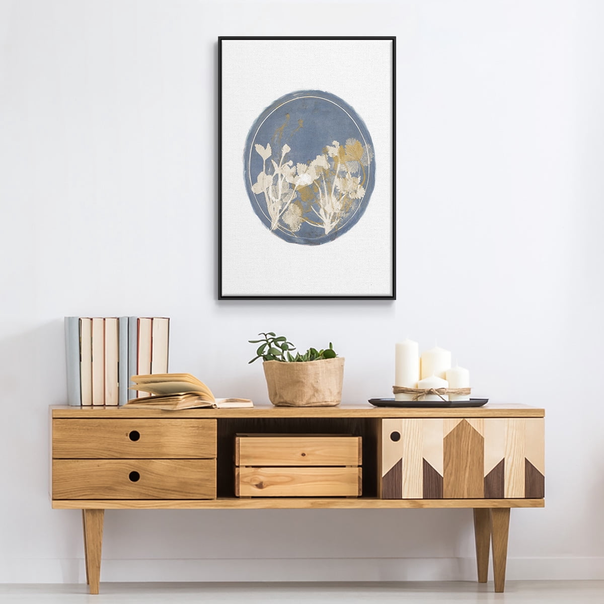 Strawberries and Forge II Framed Premium Gallery Wrapped Canvas - Ready to Hang - 17 x 25 - Black Floating Frame