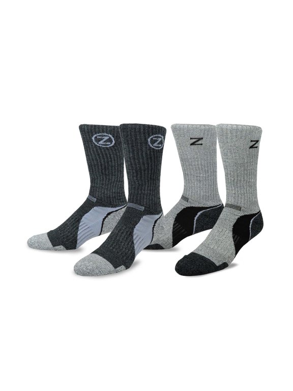 TeeHee Viscose from Bamboo Hiker Crew 2-Pack Socks (10-13, Colorblock)