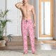 thumbnail image 2 of Fotbe pink heart Pantalones de Pijama para Hombre, Pantalones de Dormir, Pantalones de Casa con Cintura Ajustable y Bolsillos-XX-Large, 2 of 6