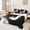 Black Ivory, variant on Manfei Baseball Sport Twin Sheet Sets 3pcs for Kids Teens, Black White Twin Fitted Sheet, Monogrammed Letter B Flat Sheet, Luxury Bedroom Decor
