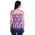thumbnail image 4 of Moomaya Printed Casual Frill Smoked Full Buttoned Closure Women Fitted Crop Top, 4 of 5