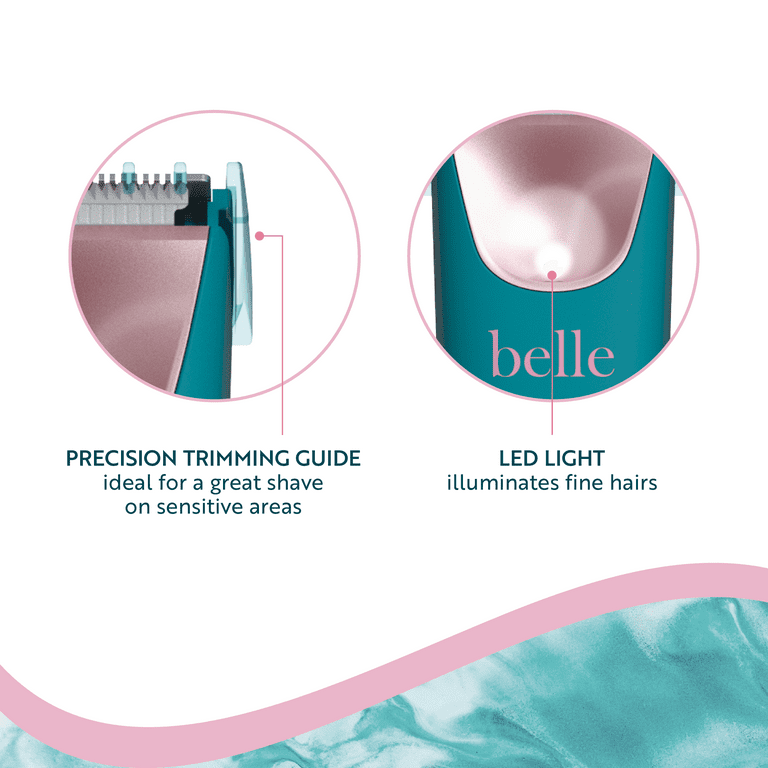 BELLE Personal Trimmer with LED Light, UV Sanitation Stand