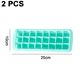 thumbnail image 2 of Caja de hielo con molde para cubitos de hielo, 2 uds., rejilla verde 24 + rejilla rosa 24 Adepaton CPB-US-CJZ169-5, 2 of 5