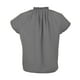 thumbnail image 2 of Blusa George Para Mujer, Kimona Escote V con Plisado, Gris Talla EG, 2 of 4
