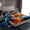 Blue Orange, variant on Homewish 3-Piece Camouflage Gamepads USA Flag Abstract Camo Twin Sheet Set for Teens, Lightweight Room Decor