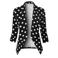 thumbnail image 4 of Yubnlvae Blazer Jackets for Women, Women Blazers Coat Slim Cardigan Work Office Suit 3/4 Sleeve Jacket Formal Black S, 4 of 5