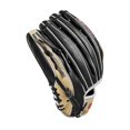 thumbnail image 5 of Wilson 2024 A2000 1750 Gant de Baseball Extérieur - Lancer Main Gauche, Noir/blonde/rouge, 5 of 5