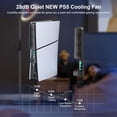 thumbnail image 4 of PS5 Slim Cooling Fan, Prociv New Playstation 5 Slim Console Accessories Cooler with USB Port and 3 Adjustable Quiet 9500-Speed Fans, PS5 Slim Digital/Disc Edition System Black, 4 of 9