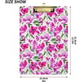 thumbnail image 2 of FMSHPON Watercolor Pink Flowers Clipboard Hardboard Wood Nursing Clip Board and Pull for Standard A4 Letter 13x9 inches, 2 of 7
