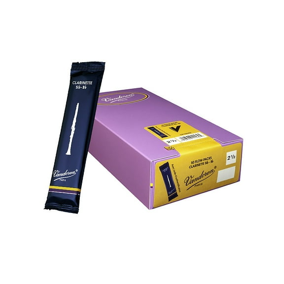 Vandoren Traditional Bb Clarinet Reeds #2, Box of 50 -CR102/50