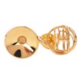 thumbnail image 1 of Broche de Eddwiin con forma de cuerno de metal, decoración artesanal para ropa con exquisita caja de regalo, 1 of 5