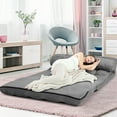 Costway Foldable Comfy Sleep Size Sofa Bed, 6Position Adjustable