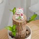 thumbnail image 1 of Adorno de Gatos Adorables, Adorno de Árbol de Dinero de Madera para Decoración del Hogar en la Sala de Estar, Adorno de Flor de Cerezo de Madera de Brasil Gato de la Suerte A, 1 of 3