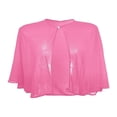 thumbnail image 3 of Women Solid Elegant Sleeveless Chiffon Wedding Shawl Solid Suitable For Spring Summer Weddings Cardigan Bridal Jacket Dress Shawls for Girls Womens Scarfs Summer Travel Scarf Readers Wrap Pocket Shawl, 3 of 4