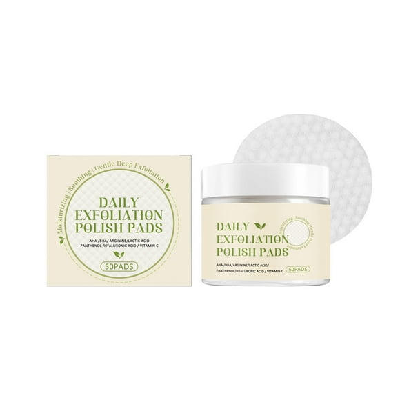Glycolic Acid Exfoliating Polish Pads - Gentle Daily Face Scrubs for Smooth Skin and Reduced Pores