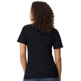 thumbnail image 4 of Gildan Softstyle Women's Pique Polo, 100 Cotton Comfortable Short Sleeve Shirt, Black, Sizes S-2XL, 4 of 5