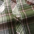 thumbnail image 4 of Felirenzacia George Men and Big Men's Classic Plaid Cotton Shirt, Double Pocket Tartan Long Sleeve Fitted Dress Shirt for Daily Workwear,Green,3XL, 4 of 6
