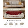 thumbnail image 3 of Red Christmas Sofa Covers for 3 Cushion Couch, Washable Sectional & L Shape Couch Covers for Dogs/Cats/Kids, Xmas Snowflake Tree Non Slip Sofa Slipcover Futon Cover 71''x150'', 3 of 8