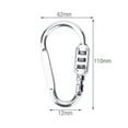 thumbnail image 3 of Cadenas à Combinaison Réinitialisable Robuste Léger Durable 3 Chiffres avec Déverrouillage Court pour Voyage Sport, 3 of 5