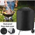 thumbnail image 4 of Cubierta de parrilla impermeable para carbón portátil, cubierta de parrilla impermeable Parrilla portátil Protección contra el polvo de la nieve a prueba de viento27.6 * 27.6in, 4 of 5