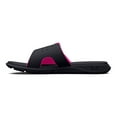 thumbnail image 2 of Under Armour Women's Ignite Pro 7 Women's Slide Sandals Color: Black Rebel Pink Size: 9, 2 of 4