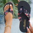 thumbnail image 4 of longantii Women's Wide Width Flip Flops with Arch Support - Yoga Mat Comfort, Lightweight Slip-On Beach & Walking Sandals for Indoor/Outdoor Black, 4 of 8